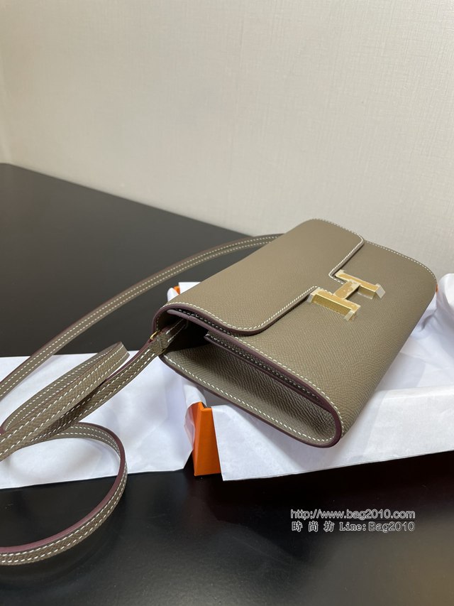 Hermes女士小挎包 愛馬仕Constance康康to go斜挎包 大象灰金扣  tdh2310